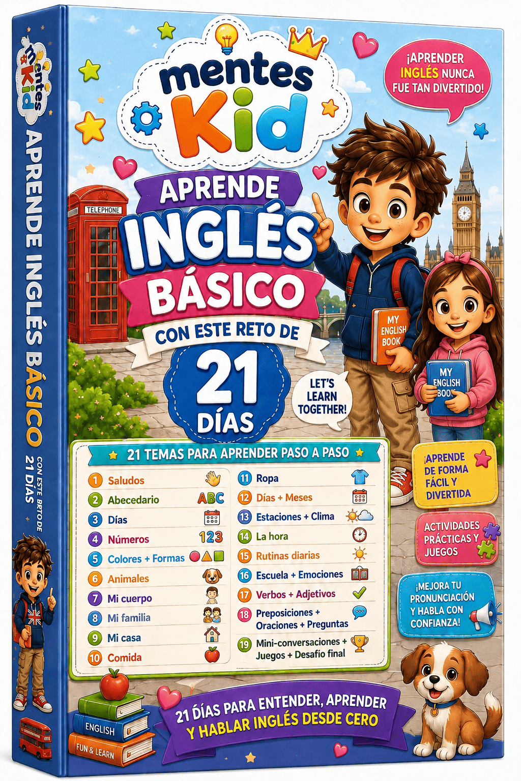 Learn Basic English – 21-Day Challenge for Kids